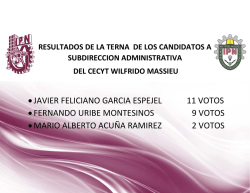 javier feliciano garcia espejel 11 votos &bull; fernando uribe