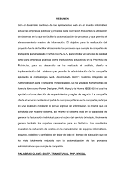 RESUMEN Con el desarrollo continuo de las aplicaciones web en