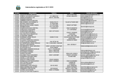 Intermediarios registrados al 30-11-2016