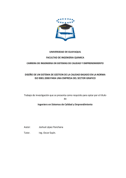 Tesis 10 DISE&Ntilde;O DE UN SISTEMA DE GESTION DE LA CALIDAD