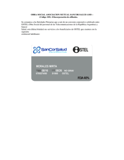 OBRA SOCIAL ASOCIACION MUTUAL SANCOR SALUD AMS