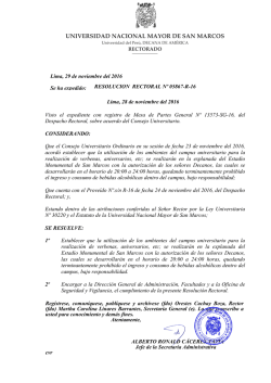 UNIVERSIDAD NACIONAL MAYOR DE SAN MARCOS