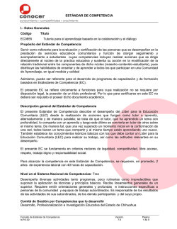 EST&Aacute;NDAR DE COMPETENCIA I.