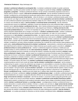 Orientacion Profesional