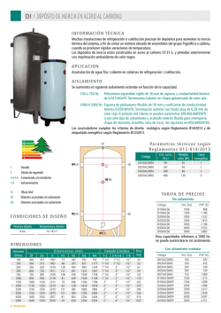 di / dep&oacute;sito de inercia en acero al carbono
