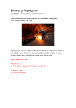 Encuentro de fotoperiodismo: