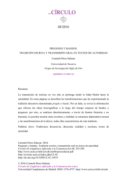 Circulo de Linguistica Aplicada a la Comunicacion 68 2016 ISSN