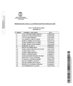 listado provisional de reservas