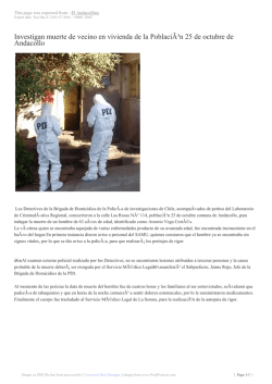 Investigan muerte de vecino en vivienda de la