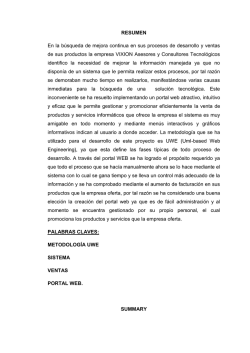 RESUMEN En la b&uacute;squeda de mejora continua en sus procesos de