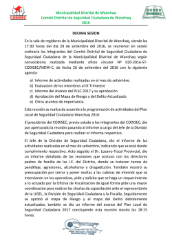 10 sesion - Municipalidad de Wanchaq