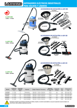 ASPIRADORES EL&Eacute;CTRICOS INDUSTRIALES PARA S&Oacute;LIDOS Y