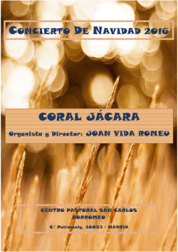 coral j&aacute;cara - Parroquia San Carlos Borromeo