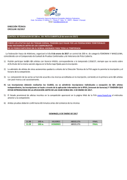 Circular 03-2017 CONTROL DE FEDERACION DE 200m