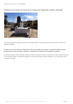 Celebran aniversario de Gruta de la Virgen de