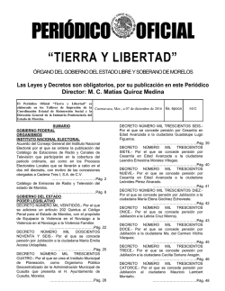 Peri&oacute;dico Oficial