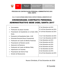 El Comit&eacute; - Ugel Santa