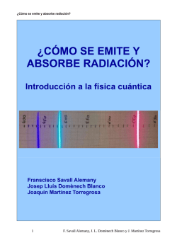 &iquest;c&oacute;mo se emite y absorbe radiaci&oacute;n?