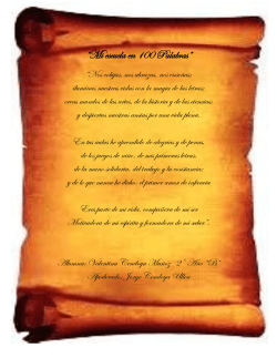 &ldquo;Mi escuela en 100 Palabras&rdquo;