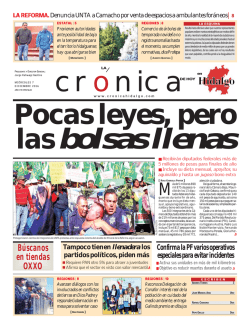 Versi&oacute;n Impresa - La Cr&oacute;nica de Hoy en Hidalgo
