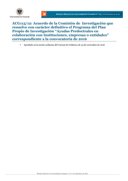 ACG113/12: Acuerdo de la Comisi&oacute;n de Investigaci&oacute;n que resuelve