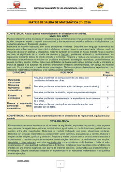 MATRIZ DE SALIDA DE MATEM&Aacute;TICA 3&deg;