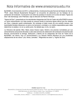 Nota Informativa de www.enesonora.edu.mx