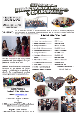 programaci&oacute;n 2017