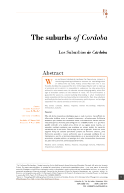 The suburbs of Cordoba W