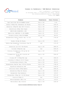 Medicamentos - Insumos La Candelaria