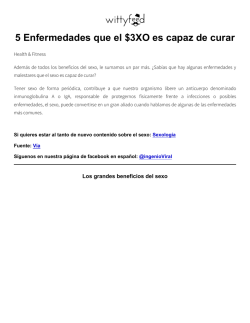 5 Enfermedades que el $3XO es capaz de curar