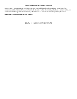 formato de capacitacion para cuidador