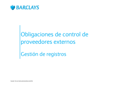 External Supplier Control Obligations