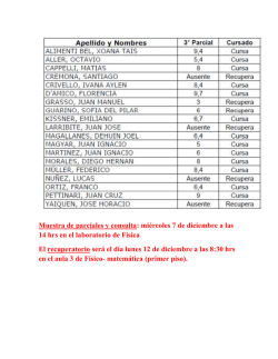Notas del Tercer Parcial