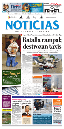 NOTICIAS Voz e Imagen de Oaxaca