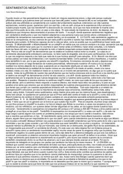 sentimientos negativos