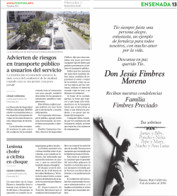 ENSENADA 13 Advierten de riesgos en transporte