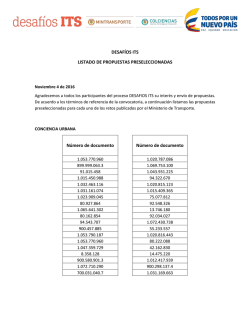 Lista de preseleccionados