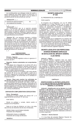 606034 NORMAS LEGALES decreto legislativo n&ordm; 1259