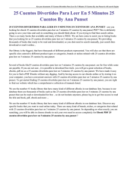 25 Cuentos Divertidos Para Leer En 5 Minutos 25 Cuentos By Ana