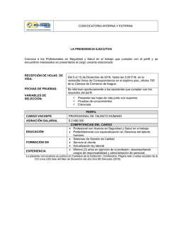 Convocatoria Talento Humano - C&aacute;mara de Comercio de Ibagu&eacute;