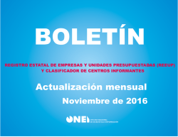 Actualizaci&oacute;n mensual