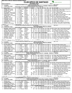 Volante Carrera - Club H&iacute;pico de Santiago