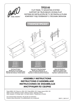 TPC2143 ASSeMBly INSTruCTIONS INSTruCTIONS D