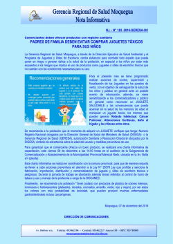 padres de familia deben evitar comprar juguetes t&oacute;xicos para sus