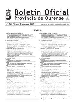 Bolet&iacute;n oficial - BOP - Ourense