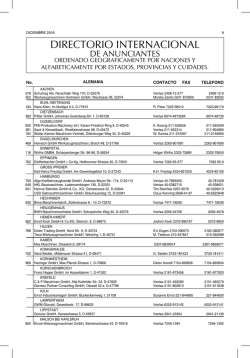 Directorio internacional de proveedores