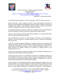 &ldquo;Por Un Profesional Digno&rdquo; Montevideo, 7 de Diciembre del 2016