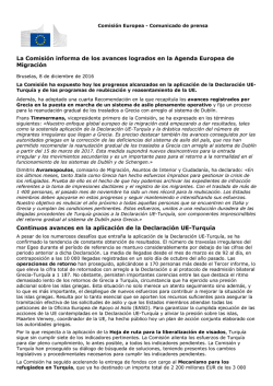 La Comisi&oacute;n informa de los avances logrados en la
