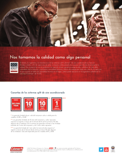 Coleman AC Brochure (Non-English Product Literature)